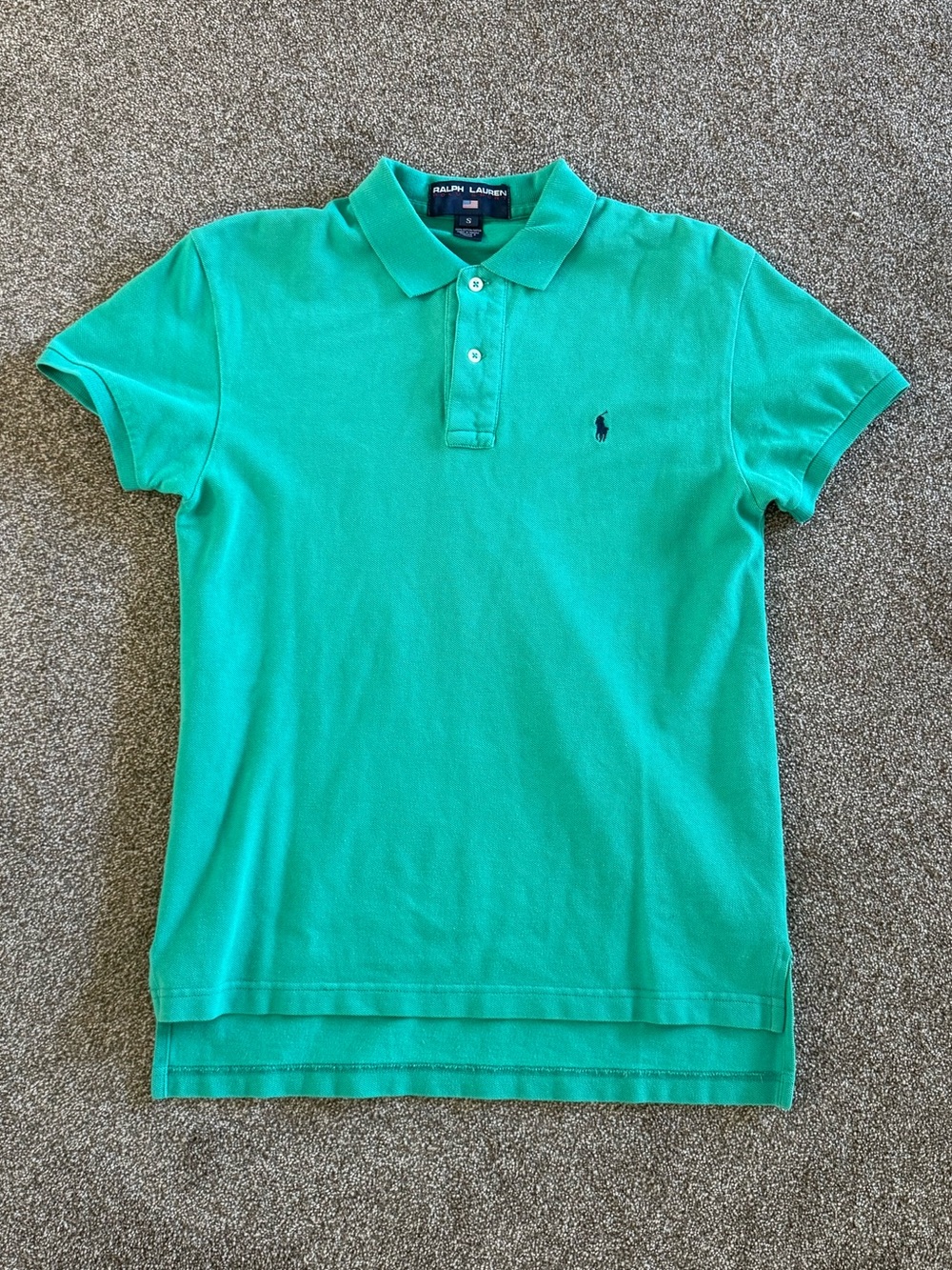 Ralph Lauren Teal Green Classic Vintage Polo - Sz S